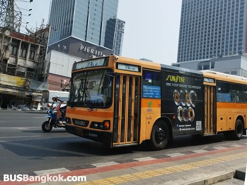 Air-con Bus Bangkok Air-conditioned bus in Bangkok
